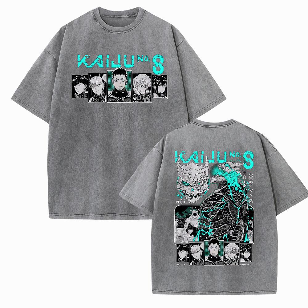 Anime Kaiju No 8 Season 2 Shirts Harajuku Vintage O-Neck Short Sleeve Cotton Man Woman T-Shirts Gift Tops