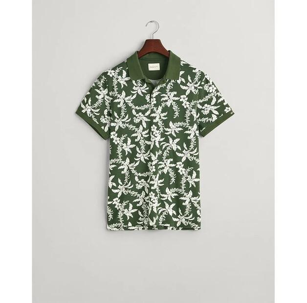 

Gant Palm Lei Print поло с короткими рукавами L