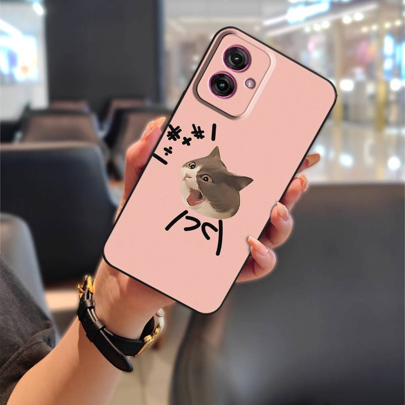 Waterproof Anti-knock Phone Case For MOTO G55 5G Protective Dirt-resistant Cute Graffiti Durable Cartoon TPU Soft case