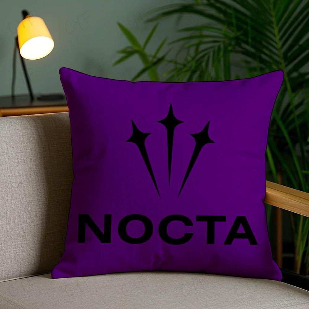 Nocta Fashion Luxury N-NoctaS-S Pillow Case Anti-dustmite Pillowcase Invisible Zipper Silky Short Plush Sofa Cushion Cover