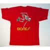 Powell Peralta Bones Brigade Skateboard Mens Large Red Skeleton Graphic Unisex T-Shirt
