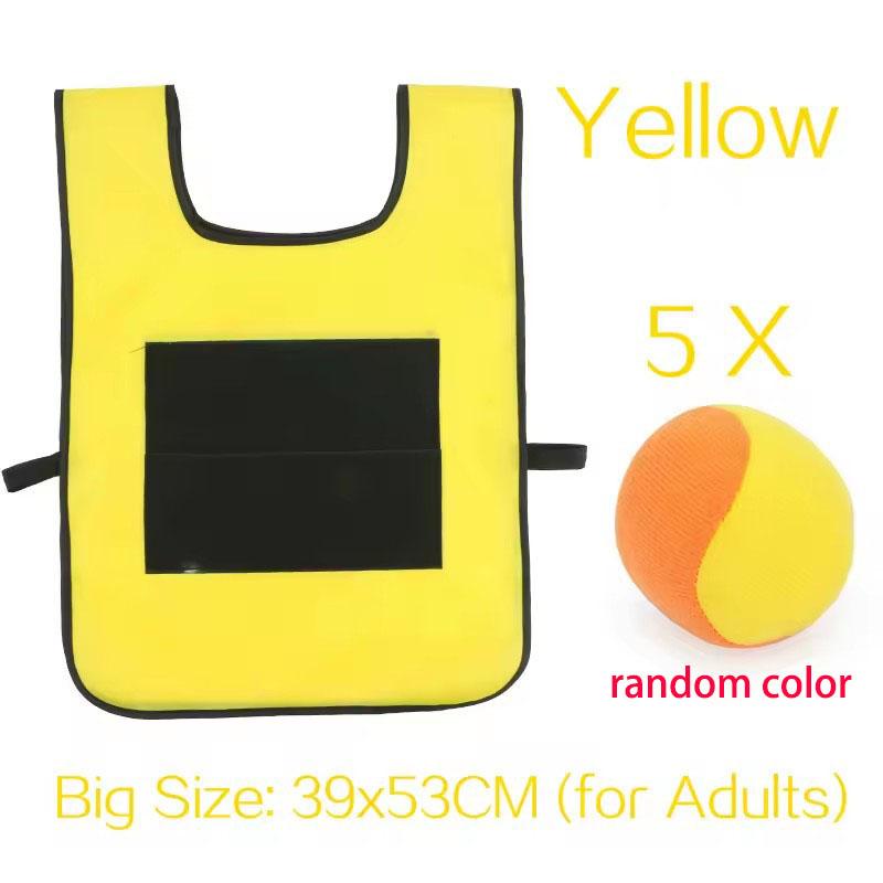 Outdoor Sport Game Props Vest Sticky Jersey Vest Game Vest Waistcoat With Sticky Ball Throwing Toys For Children Kids Sports Toy