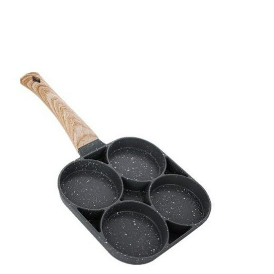 Maifan Stone Non-Stick Four-Hole Frying Pan for Eggs & Steak