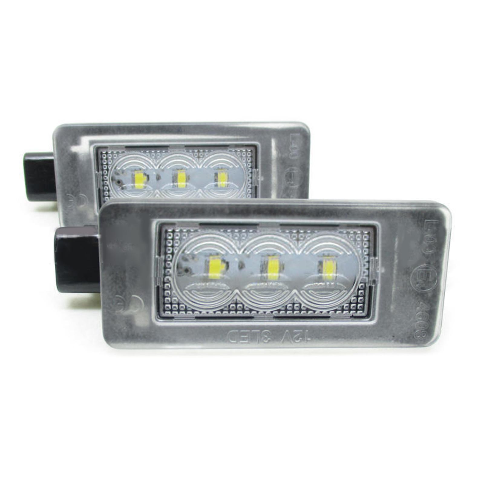 

LED Rear Number Plate Lights 2PCS License Plate Light Lamps Error Free Easy Installation Used for 207 CC 308 MK2 2008