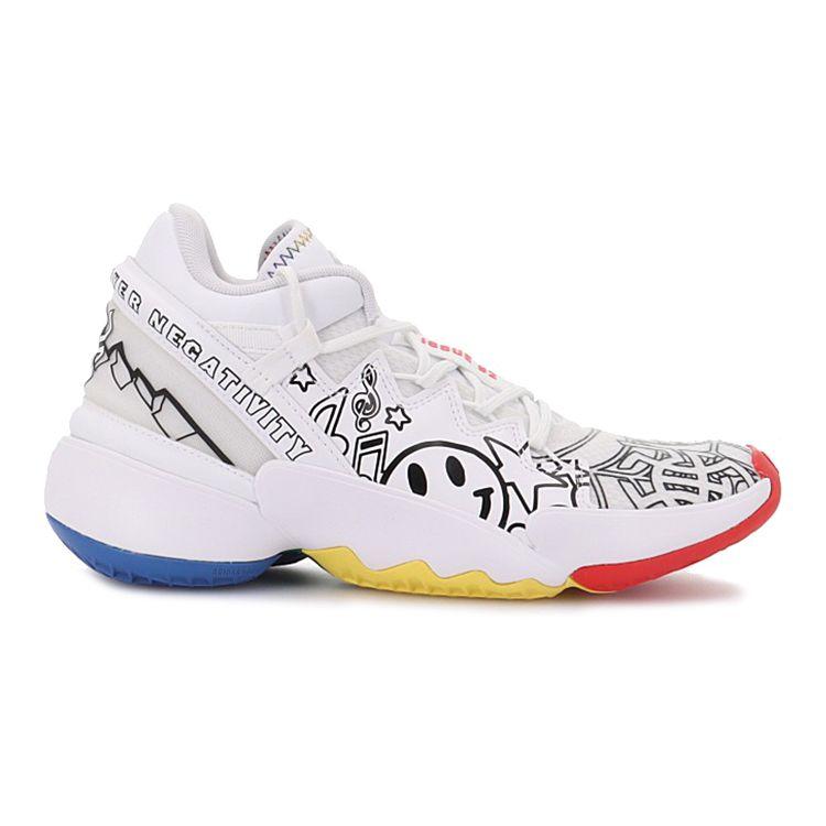Adidas D.O.N. Issue #2 Big Kids Determination Over Negativity Kids Sneakers White Footwear-White Red G57969