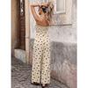 Womens Sexy Jumpsuits Polka Dot Tube Top Wide Leg Pants Vacation Jumpsuits Going Out