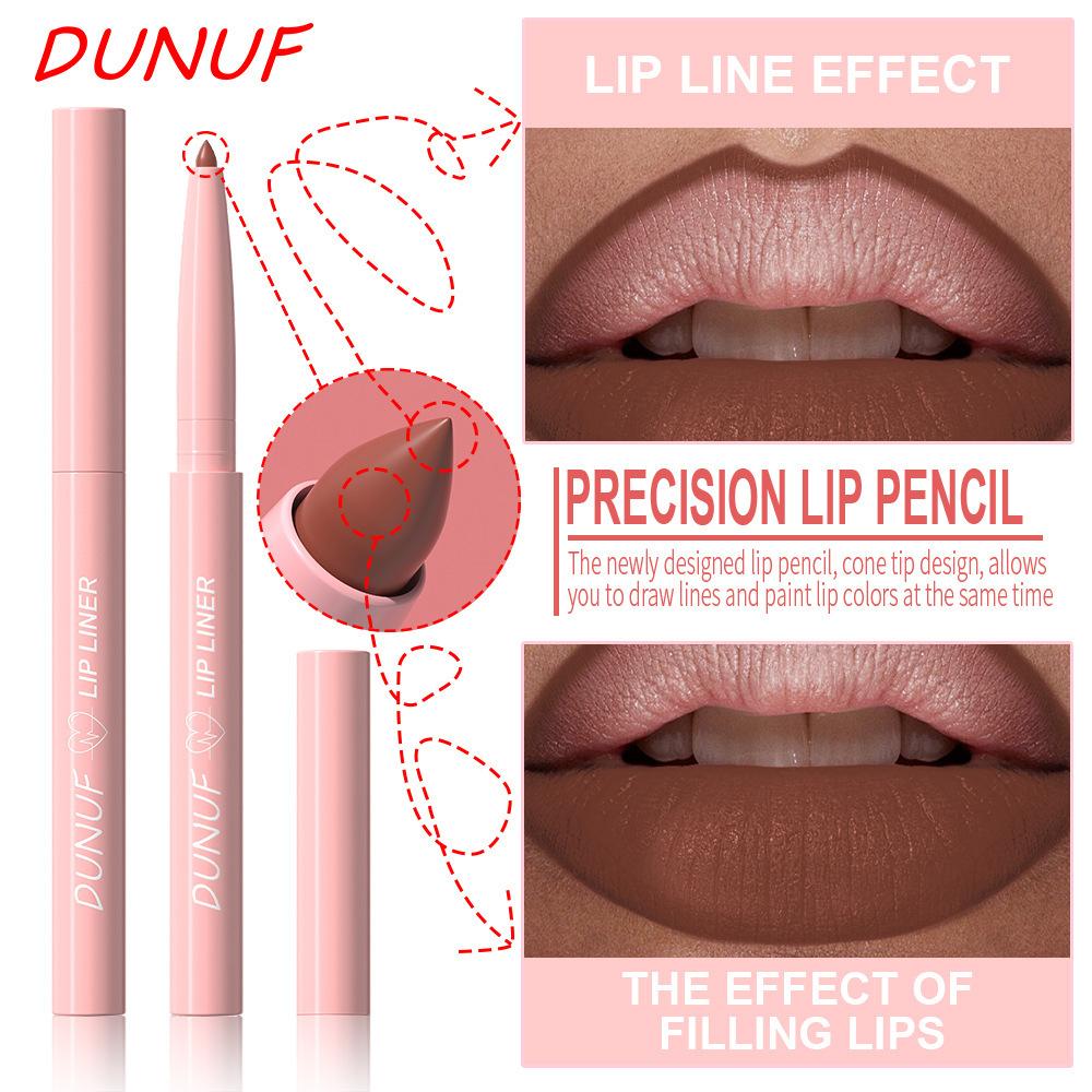 12 Stück Wasserdichtes Lipliner-Set, Samtig-Matte Lippenstifte, Langanhaltend, Leicht aufzutragende Lippenfarbe