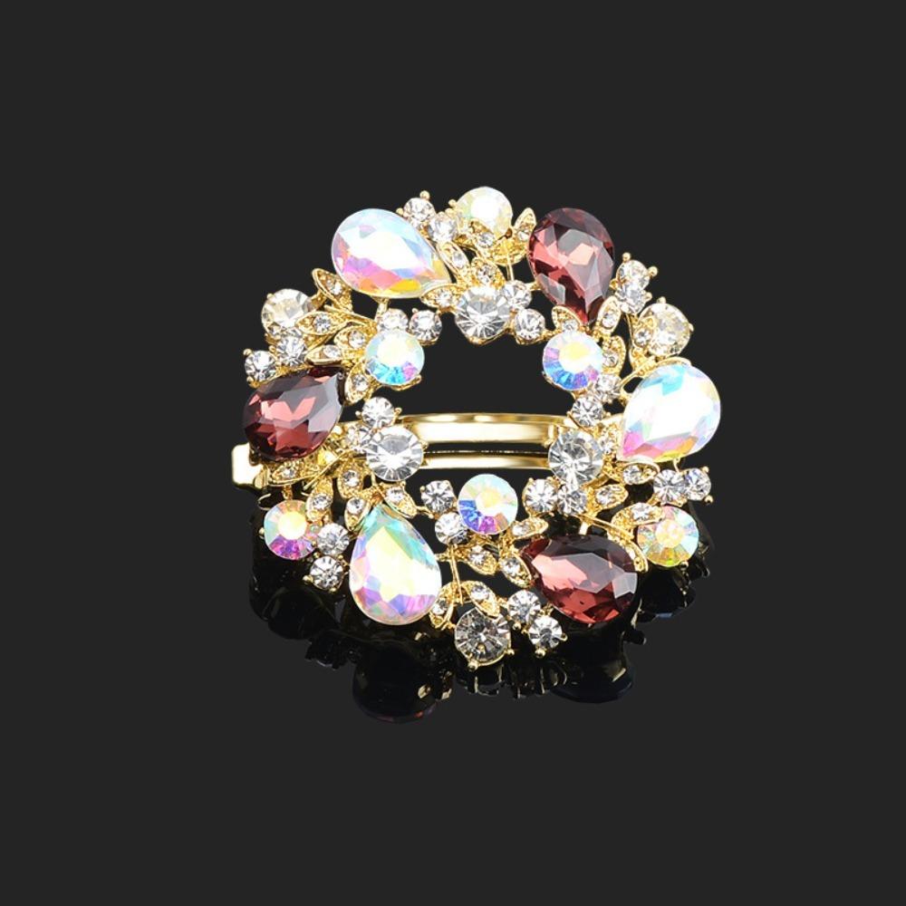 

Diamond Alloy Crystal Headband Rhinestone Hair Clip New Arrival Hair Bands Women Wine red