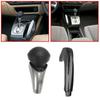 Left-Hand Drive Car Brake Lever Shift Knob Cover Set, Color: As Shown, Made of ABS Material.