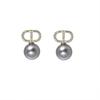 Simple and Compact Pig-nose Stud Earrings, Elegant Letter-shaped Stud Earrings, Silver Needle Earrings