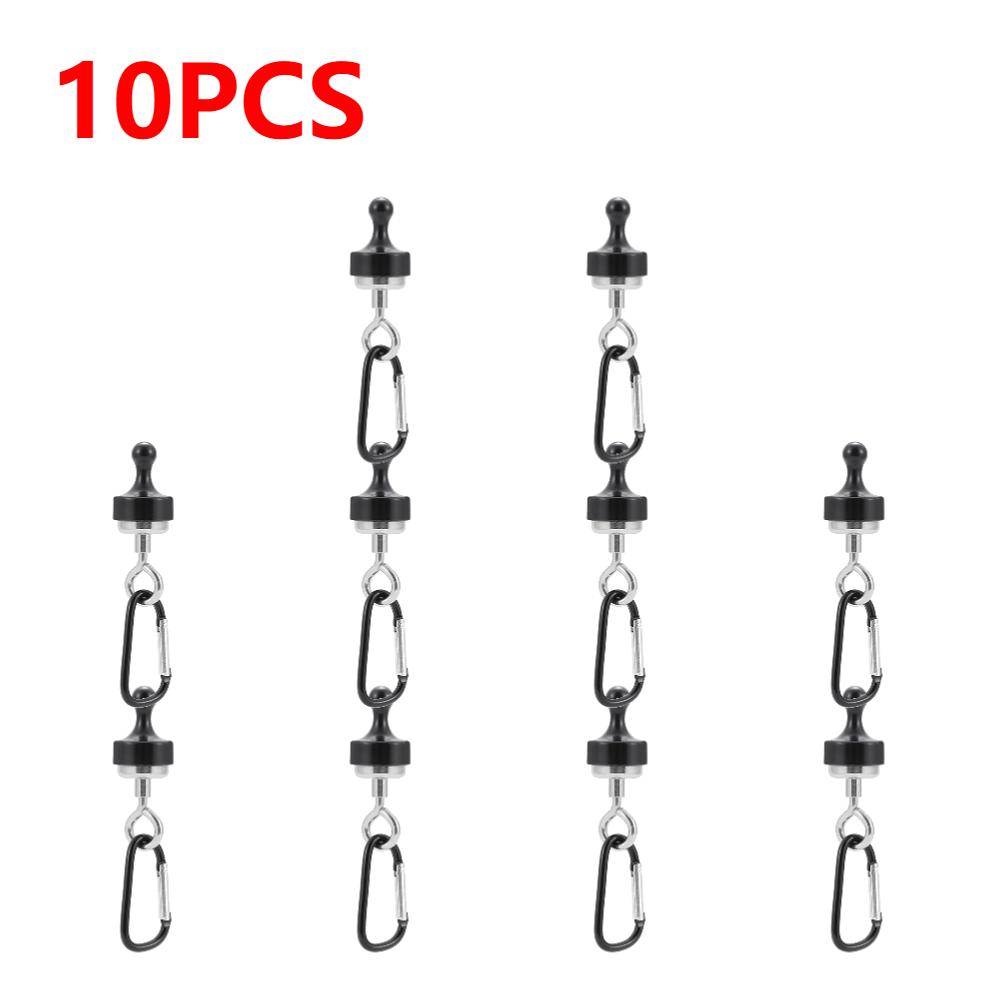1-20X Outdoor Strong Magnetic Hook Skylight Tent Strong Magnetic Buckle Multi-Purpose Camping Light Hook D Mountaineering Buckle