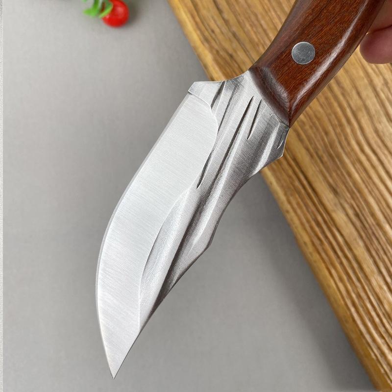 Stainless Steel Boning Knife Butcher Fish Fruit Vegetable Cutter Cleaver Kitchen Knives with Sheath