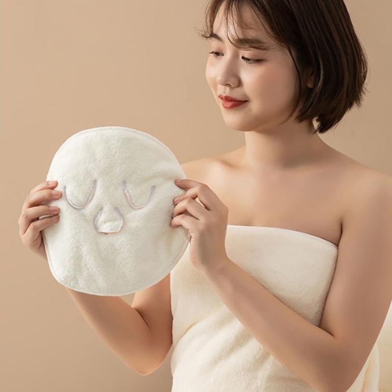 Wiederverwendbare Handtuchmaske, Hautpflege-Gesichtsmaske, Schönheits- und Kaltdampf-Gesichtswaschhandtuch für den Haushalt, Kosmetik-Hautpflege-Tools