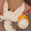 2025 Women's Fleece-Lined Sheepskin Snow Boots - Thick Sole & Height-Increasing, Warm & Furry for Autumn/Winter.