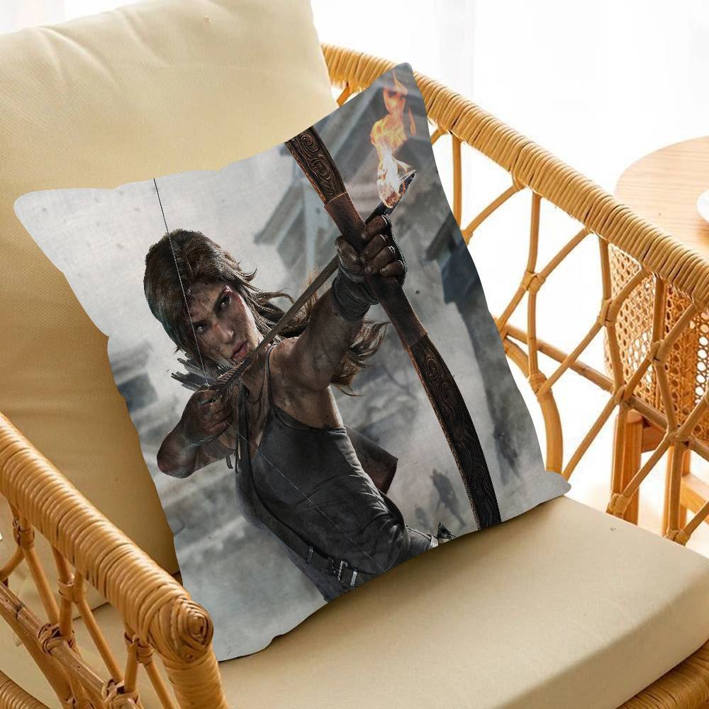 1pc Tomb Raider Game Pillow Anime Pillow Sofa Bed Head Pillow Cover Cushion Cover Fashion