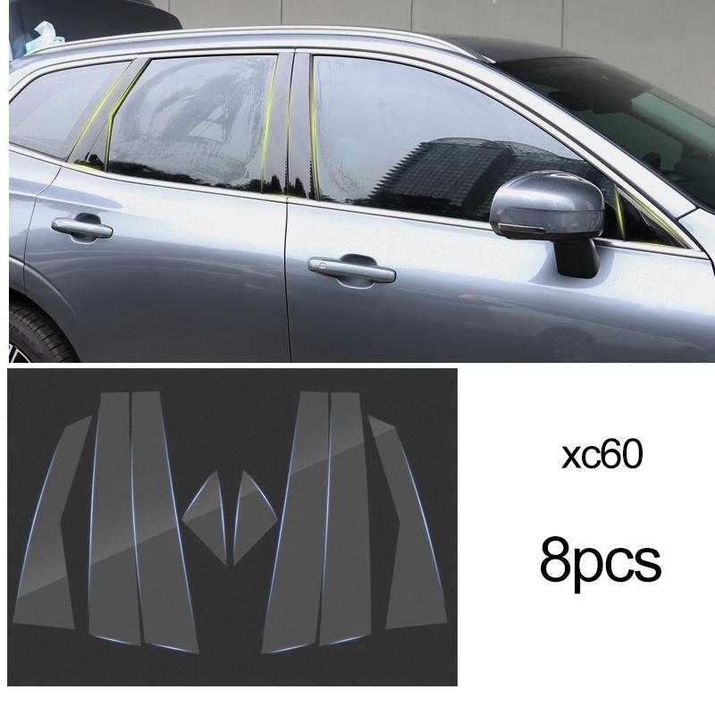 Voor Volvo XC60 XC90 XC40 V90 V60 S60 S90 Accessoires TPU Speciale autoraam Auto zijstijl Transparante Beschermfolie Sticker