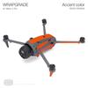 WRAPGRADE Skin for Mavic 4 Pro, Neon Orange Accent Color