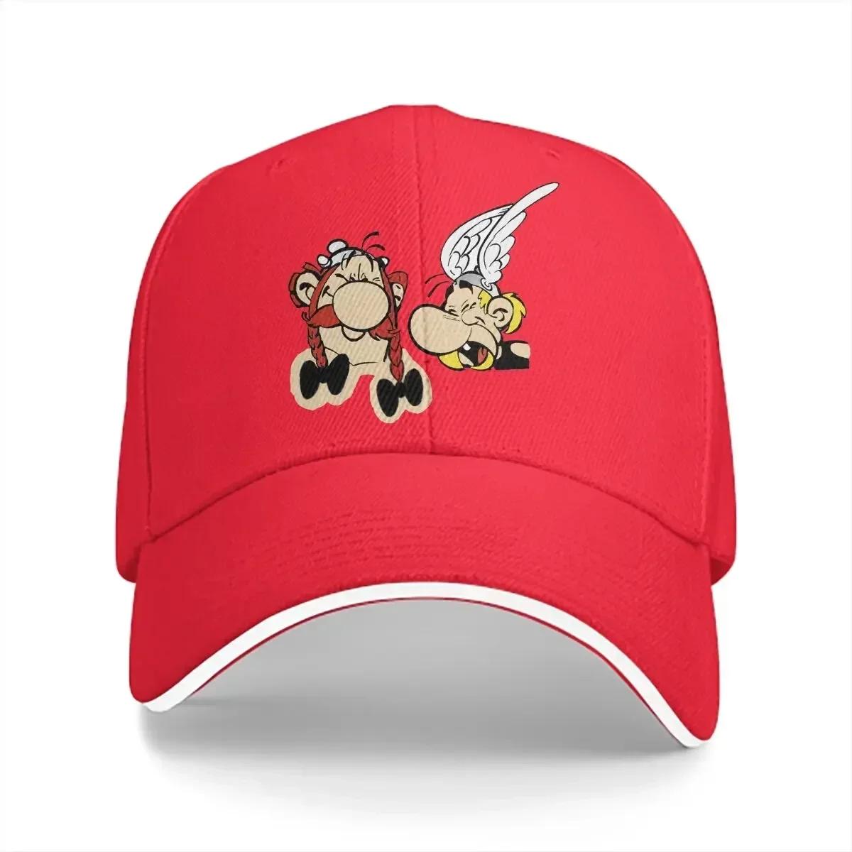 

Summer Cap Sun Visor Characters Hip Hop Caps Asterixle Gaulois Peaked Hats 56-58cm