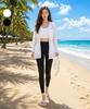 Helingbon Multi Loose Fit Long Mesh Hooded Zip-Up Rash Guard Cover-Up (2 Colors) / Rj399W