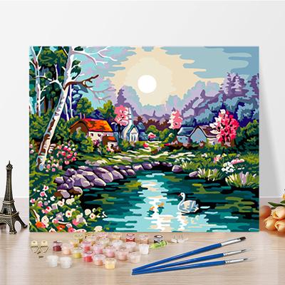 DIY Painting By Numbers Crafts Numbers Painting Hobbies Digital Oil Painting Home Decoration Arts