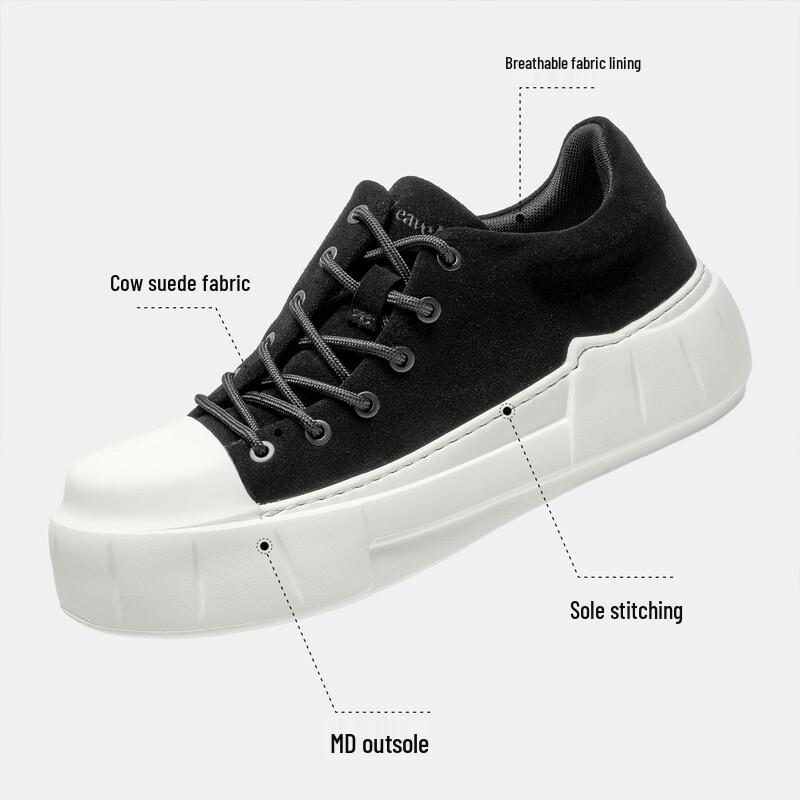 Maple Men's Platform Casual Low-Top Sneakers