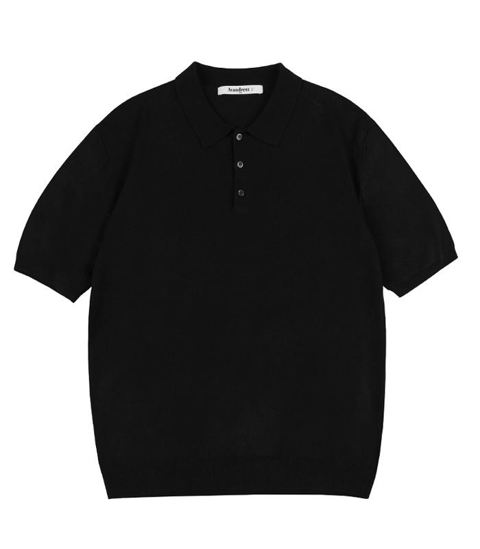 AVANDRESS Ian Button Collar Short Sleeve Knit - 9 Colors