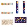 Wooden Space Planet Puzzles Montessori Toys For Kids Educational Jigsaw Tray For Science Learning