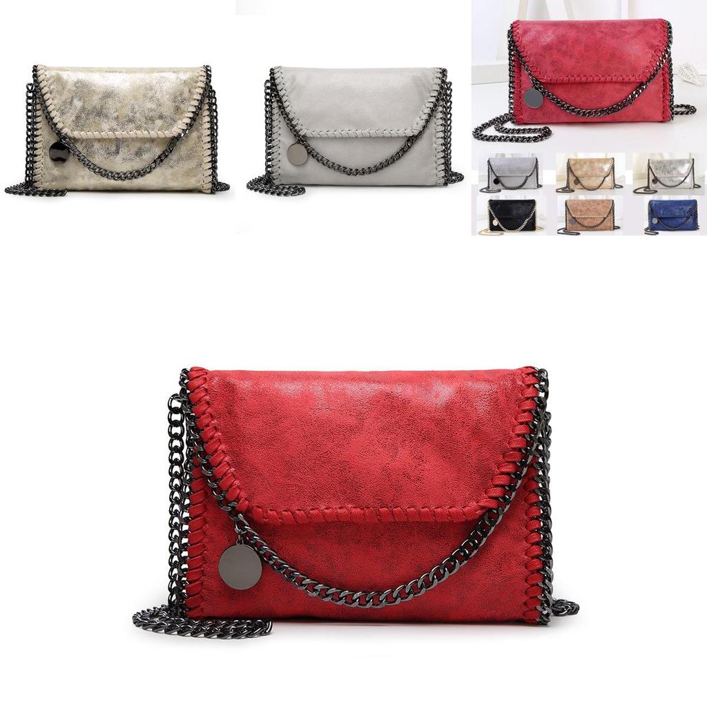 Elegant Fashion Women Message Zipper Portable Chains Soft Shoulder Handbags Totes