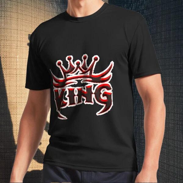 Men s and Women s T-shirts King with Crown S