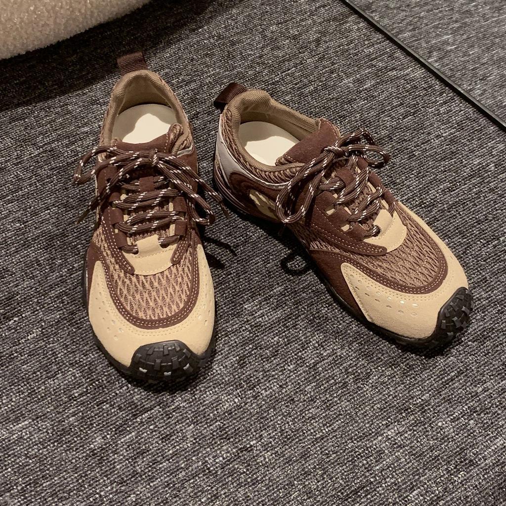 [Fanfna] Dexun shoes women's 2025 autumn new Forrest Gump shoes retro fashion versatile and high platform sports shoes