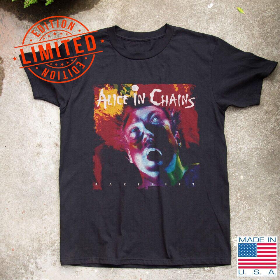 Alice in Chains Facelift Рок-альбом Черная футболка Унисекс футболка XL