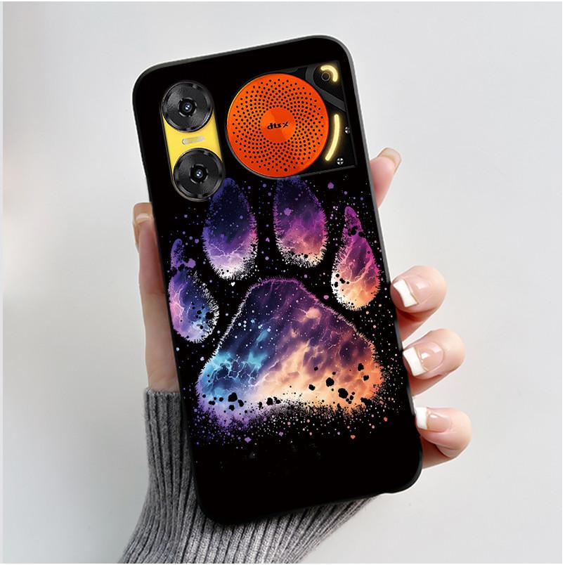 For ZTE Nubia Music 2 Case Cartoon Black Matte Silicone Soft Back Cover For Nubia Music2 Phone Cases 6.7" Protective Shell Z2460