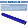 X AUTOHAUX 1pc Inner Diameter 14mm/0.55" Inner Diameter 200mm/7.87" 0 Degree Straight Blue Car