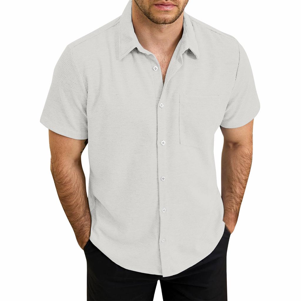 Hawaiian Shirt For Men, Men's Vintage Button Down Bowling Shirts Short Sleeve Summer Beach Shirt