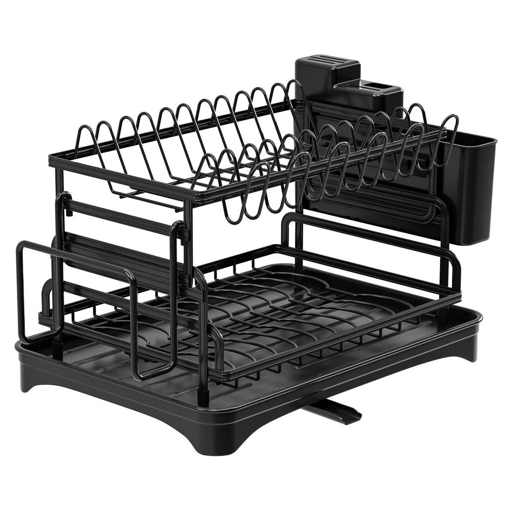 Multifunctional Kitchen Dish Rack: Bowls, Plates, Chopsticks Storage & Drain