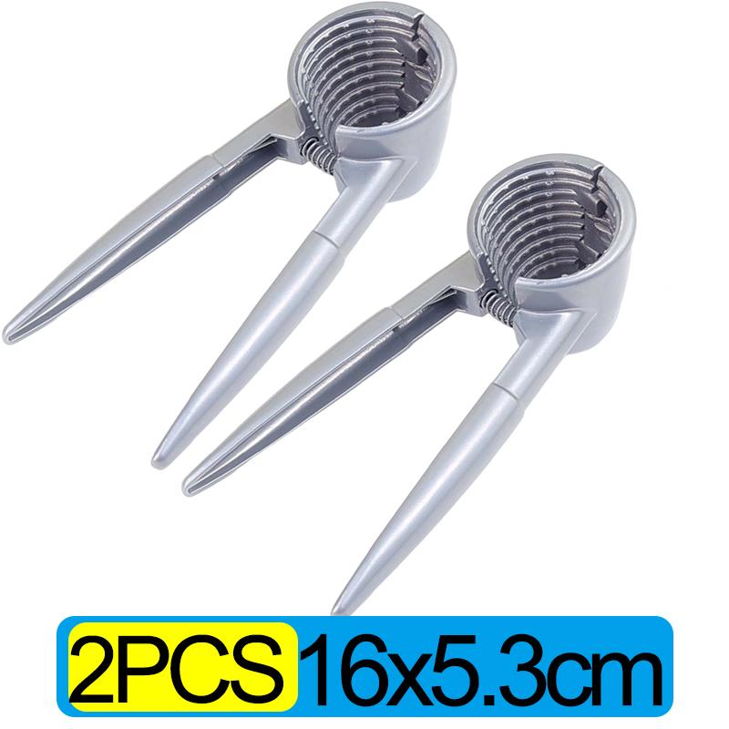 Portable Nut Cracker Silver Metal Walnut Clip Nut Cracker Opener Walnut Plier Nut Shelling Tools Kitchen Gadgets Accessories