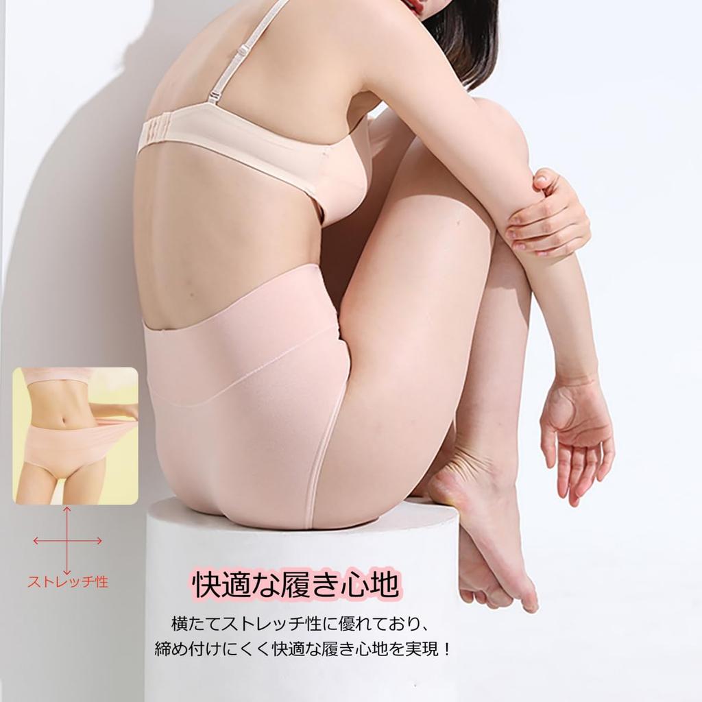 TDIOSN Underwear Deep Sizes B and Women's Panties, Cotton, Fit, Non-Constricting, Soft, Sweat-Absorbent, Breathable, Flattering, (5-Pack, L)