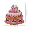Rotating musical box Kit Birthday Gift Cake Model DIY Assembly 3D for Girls,