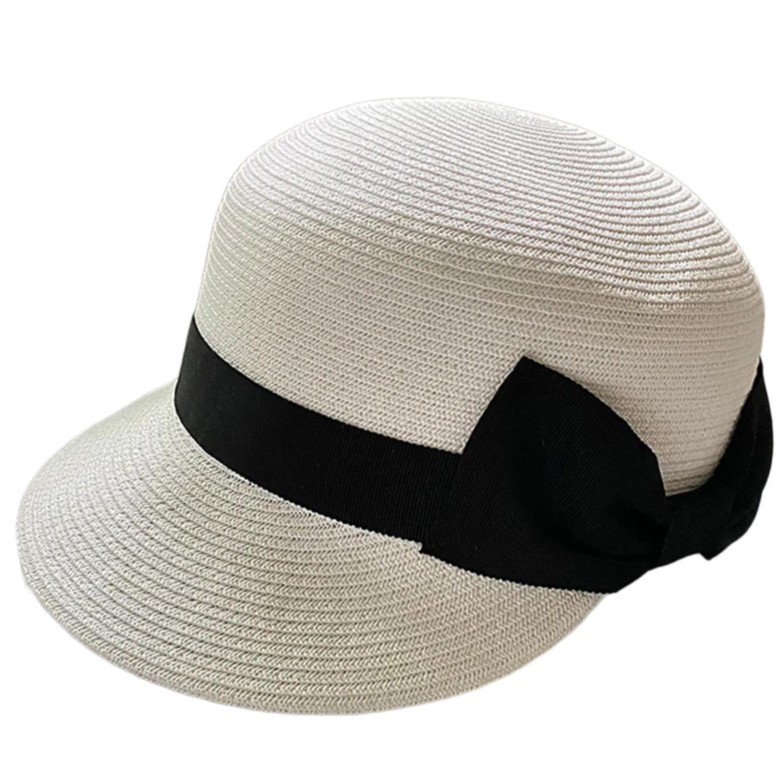 

Соломенная шляпа ручной работы Элегантная шляпа от солнца, украшенная плетеным поясом, для женщин, для вечеринки, британская пляжная шляпа, соломенная женская вязаная соломенная шляпа белый