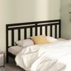 VidaXL Headboard Black 206x4x100 Cm Solid Pine Wood 814118