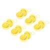 6PCS Reusable Water Balloons with Carrying Ring Silicone Quick Fill Self Sealing Summer Water Splash Ball Toys for