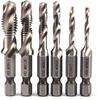 DIY Super Time Saving Luxury Set of 10 Tap Drills 6 Tap Drills Hole Drilling Thread Cutting 1 Piece 2 Roles L Type Drill Bit Drill Socket 105 Degree