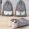 Non-Woven Shoes Bag Waterproof Dustproof Travel Bag Portable Tote Drawstring Bag For Shoes Storage Shoes Organizer