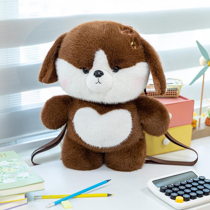 Zaino Peluche Kawaii Volpe Capibara TreasuringU Borsa a Spalla con Animali Cartoni Animati Carini per Ragazze Regali di Natale
