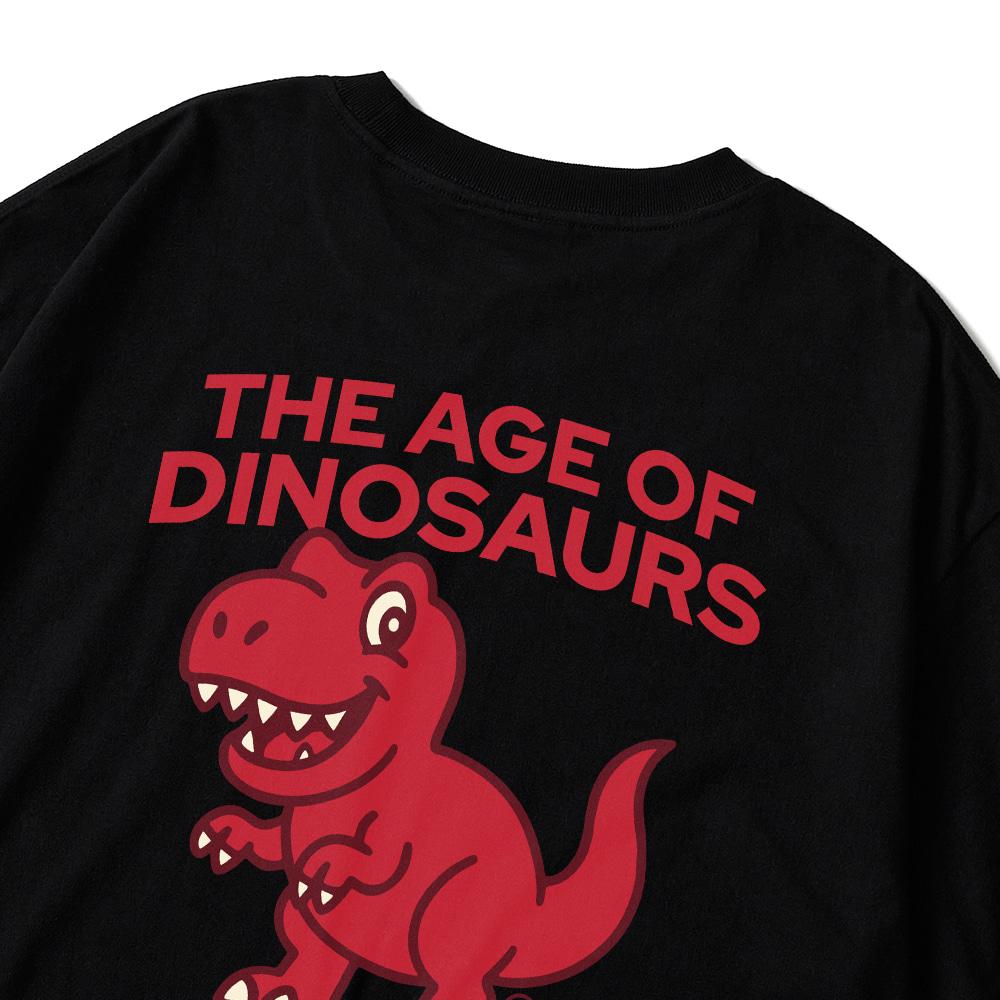 Seupeullaesikodeu Black Short Sleeve T-Shirt - Tyrannosaurus