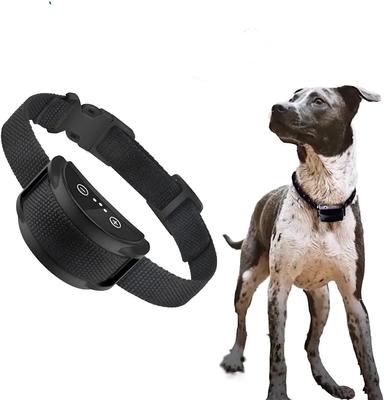 Coleira de treinamento para cães, sem choque, inofensiva, segura, som, vibração, dispositivo anti-latidos para animais de estimação, recarregável por USB para cães de todos os tamanhos