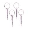 4Pcs 316 Stainless Steel Yacht Quick Pin Automatic Locking Pin Safety Pin Tongue Lock Marine Boat Hardware Accessories