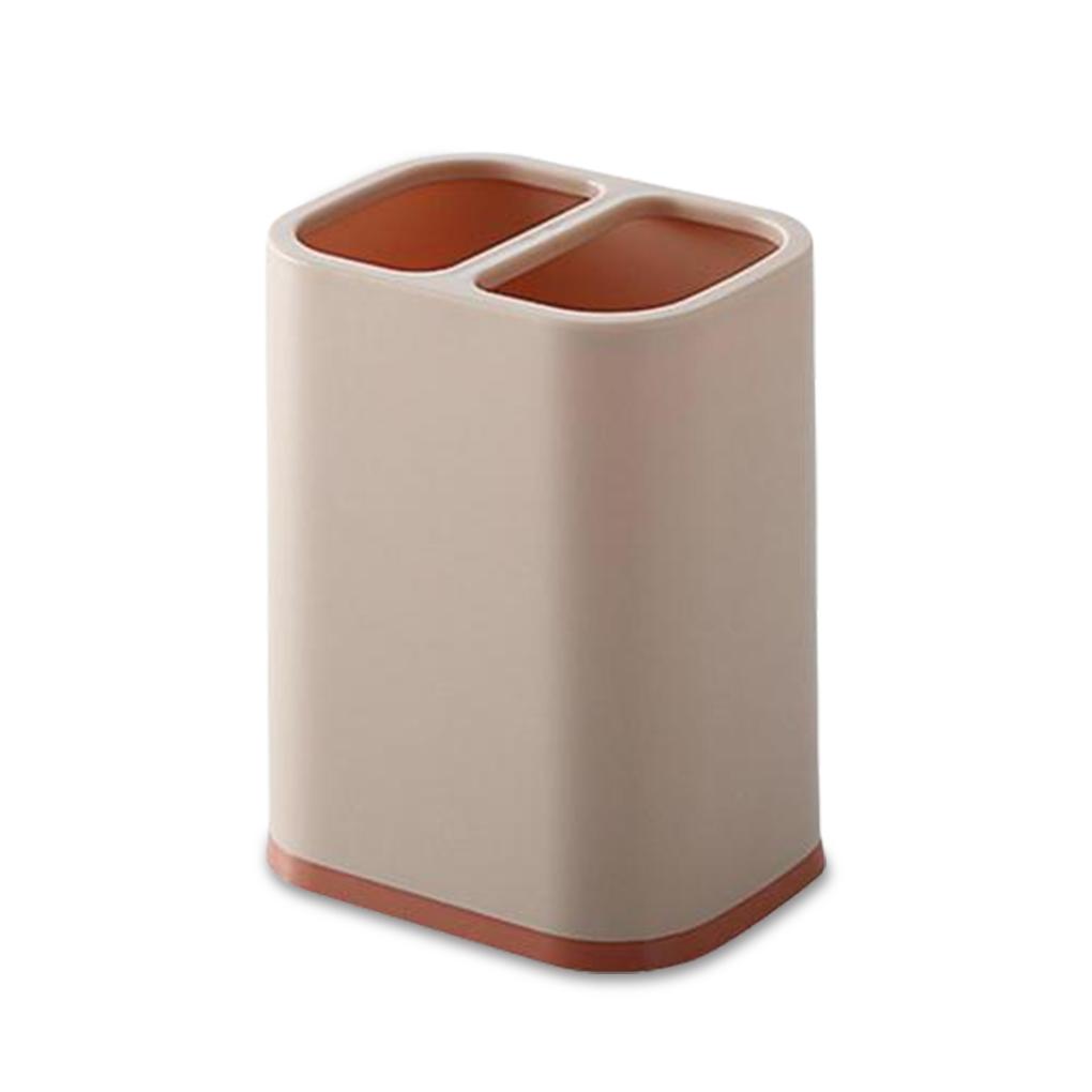 Chopsticks Storage Holder Box Double Grids Fork Spoons Countertop Tableware Organizer Draining Household Shelf
