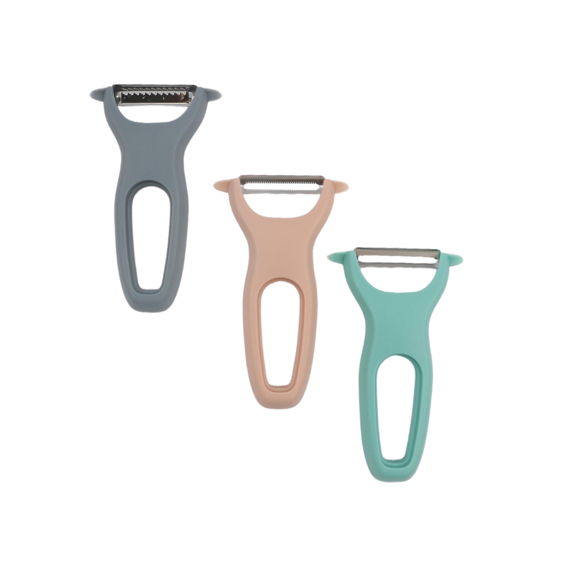 3-in-1 Stainless Steel Fruit & Vegetable Peeler and Grater - Portable Multi-functional Kitchen Tool