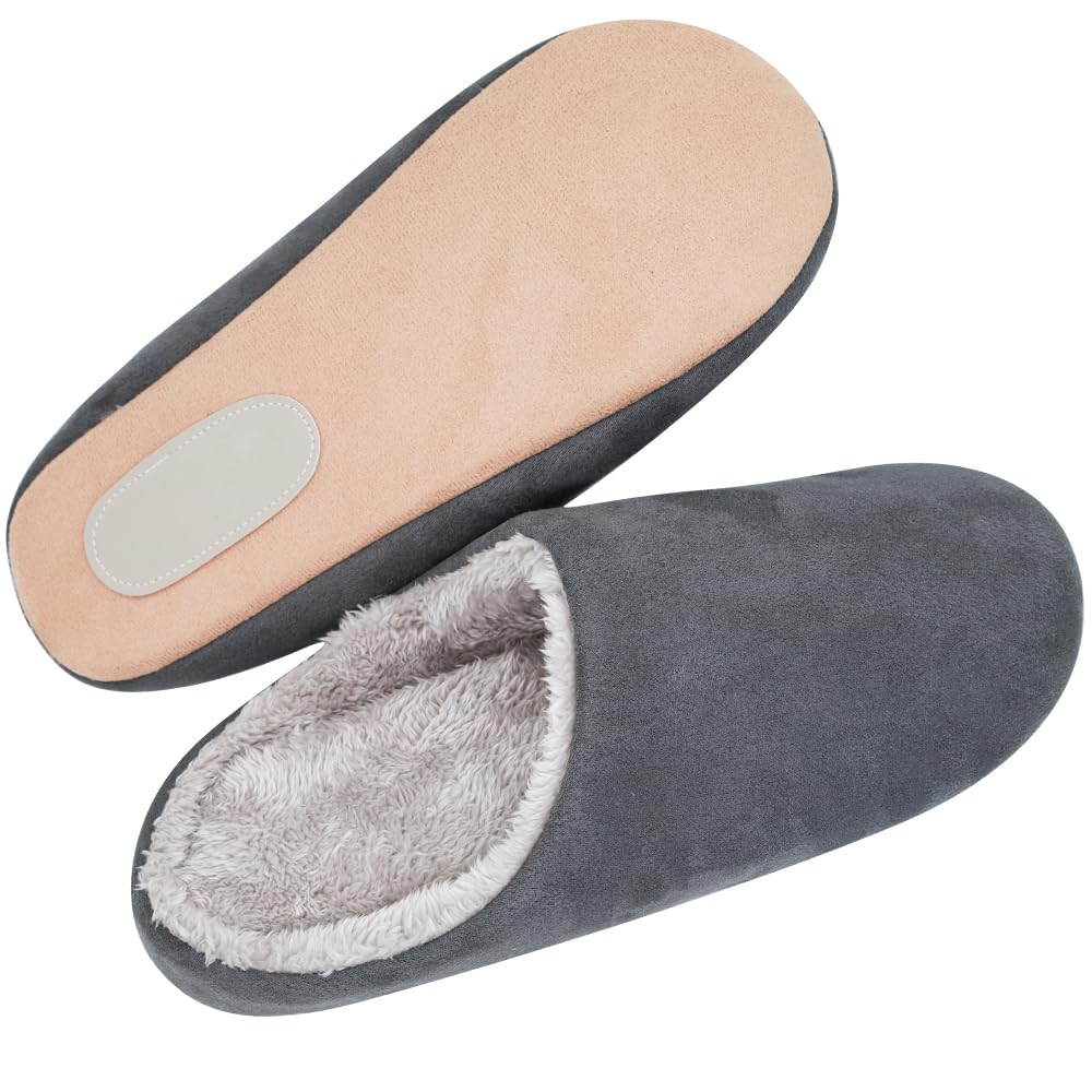 YAKIDA Room Fluffy Winter Indoor and Guest Cold Weather and Nordic Memory Foam Size Shoes, Slippers, Slippers, Protection, Warm, Washable, Men's